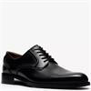 CLARKS  MENS  SHOE - BLACK LEATHER